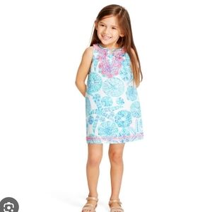 Lilly Pulitzer Blue and Pink Kids Dress